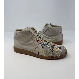 Maison Margiela Replica Paint Splatter GAT High Top Sneaker Size 7 US 40 EU